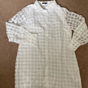 Boohoo Organza Shirt Dress